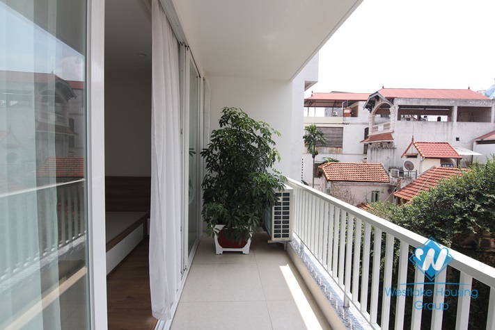 New and bright apartment with one bedroom for rent in Dang Thai Mai st, Tay Ho district 